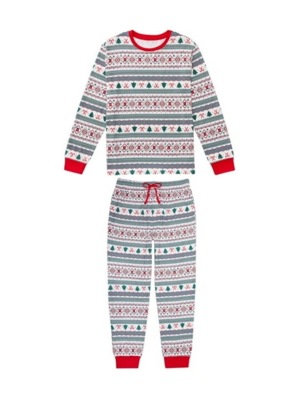 NWT Member's Mark Family Sleep Women's Fair Isle Pajama Set